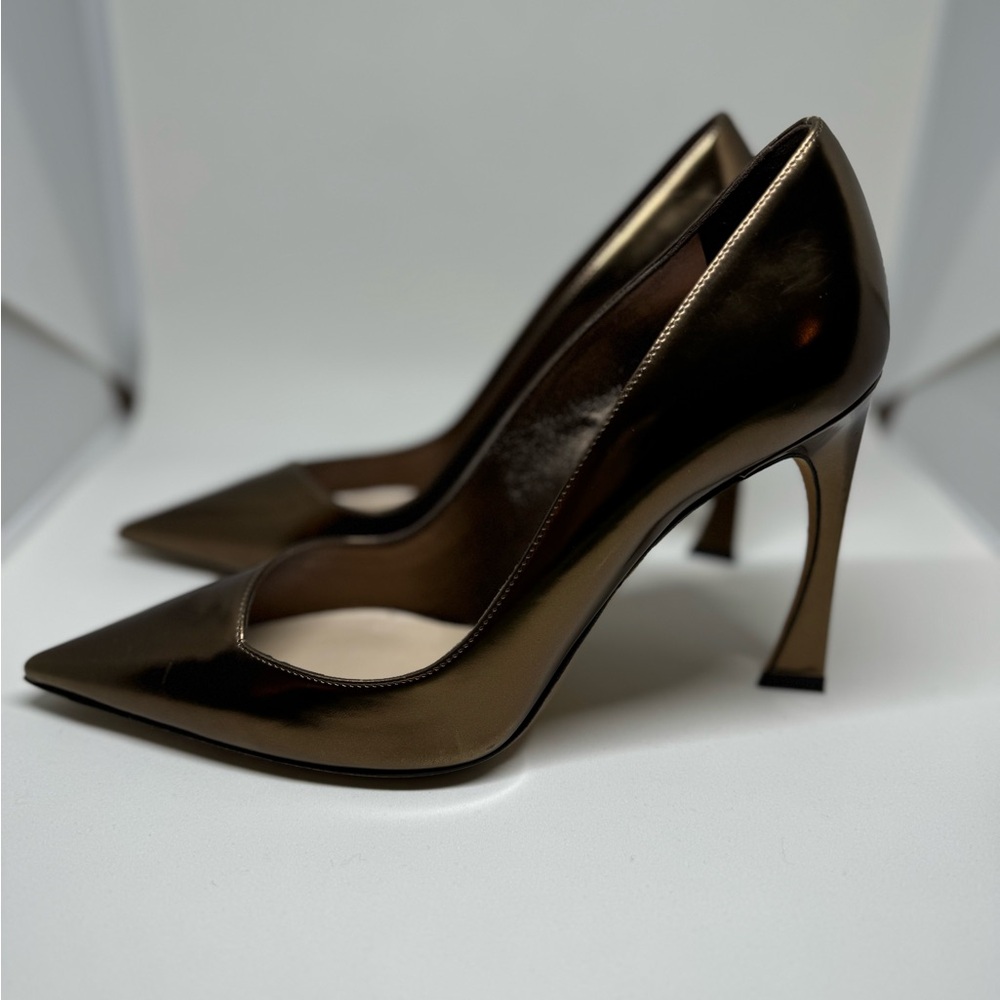 Christian Dior Pointed Toe Slip on Pumps size size 38, Bronz color - Picture 2 of 4